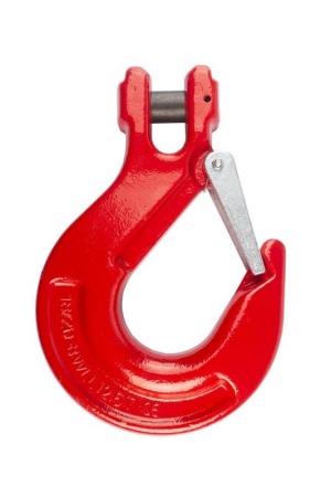 Крюк с вилочным креплением и защелкой, 10 мм, 8 кл., 3,15 тонны
