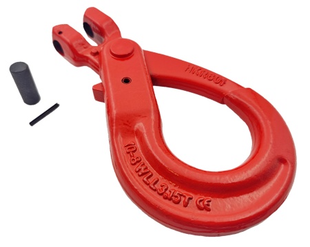 Крюк самозапирающийся с вилочным соединением 10 мм 8 кл.