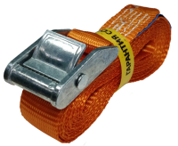 Ремень стяжной UVE с пружинным замком, 3 метра, 25мм, оранжевый, арт.RS-25-400-3