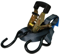 Ремень стяжной UVE, 0,75/1,5 тн, 4 метра, 25мм, S-крюк, ERGO, арт.RS2-25-1500-4-ergo