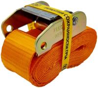 Ремень стяжной UVE с пружинным замком, 3 метра, 50мм, оранжевый