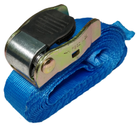 Ремень стяжной UVE с пружинным замком, 600 daN, 3 метра, 25мм, синий, арт.RS-25-600-3