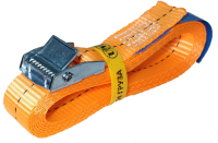 Ремень стяжной UVE с пружинным замком, 250 daN, 2,5 метра, 25мм, оранжевый, арт.RS-25-250-2,5