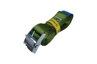 Ремень стяжной UVE с пружинным замком, 250 daN, 2,5 метра, 25мм, болотный, арт.RS-25-250-2,5