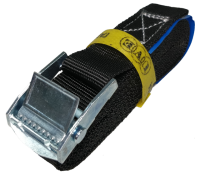Ремень стяжной UVE с пружинным замком, 250 daN, 5 метров, 25мм, черный, арт.RS-25-250-5