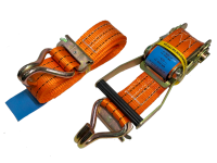 Ремень стяжной UVE евроборт, универсальный, 1,5/3,0 тн, 4 метра, оранжевый