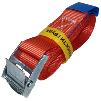 Ремень стяжной UVE с пружинным замком, 250 daN, 2,5 метра, 25мм, красный, арт.RS-25-250-2,5