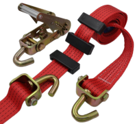 Ремень крепления колес автомобиля UVE (крюки поворотные, пластиковые накладки)