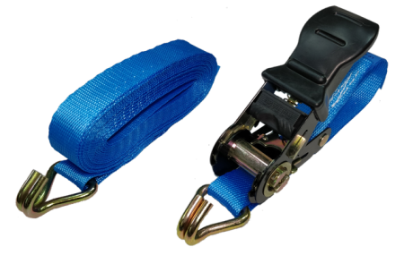 Ремень стяжной UVE, 0,4/0.8 тн, 5 метров, 25мм, синий, ERGO, арт.RS2-25-1000-5-ergo