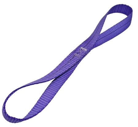 Петля текстильная крепежная, 30 мм, 1 м, фиолетовая