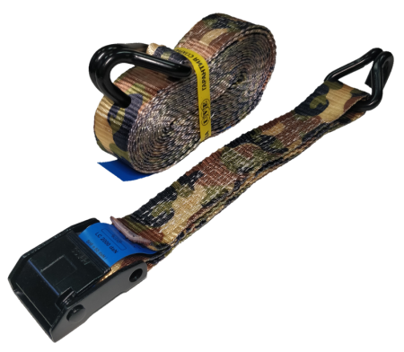 Ремень стяжной UVE с пружинным замком, 2 крюка, 700 daN, 5 метров, 38мм, камуфляж