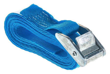 Ремень стяжной UVE с пружинным замком, 3 метра, 25мм, синий