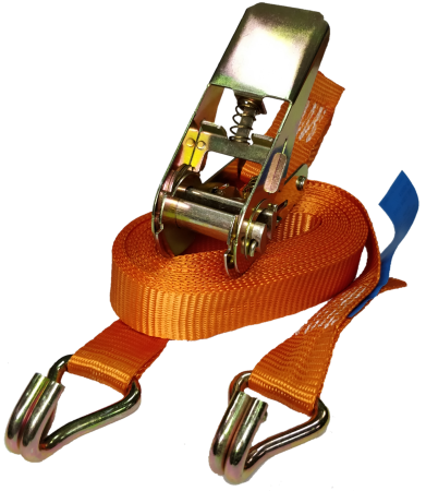 Ремень стяжной UVE, 0,4/0,8 тн, 5 метров, 25мм, оранжевый, арт.RS2-25-800-5