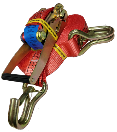 Ремень стяжной UVE, 2,5/5,0 тн, 10 метров, фикс, арт.RS2-50-5000-10-fix