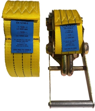 Ремень стяжной UVE, 5,0/10,0 тн, 10 метров, 75 мм