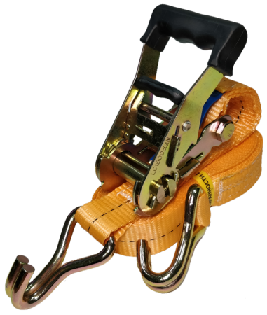 Ремень стяжной UVE, 1,5/3,0 тн, 8 метров, 35мм, ERGO, оранжевый, арт.RS2-35-3000-8-ergo