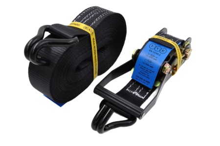 Ремень стяжной UVE, 2,5/5,0 тн, 10 метров, черный