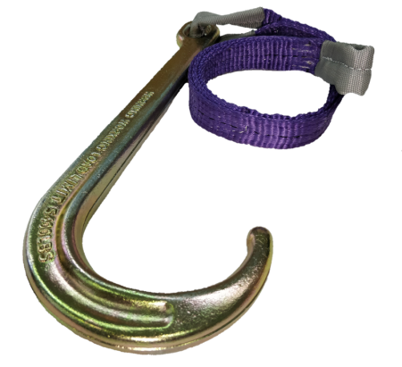 Строп текстильный с J-крюком, 1000 мм, 2500 кг