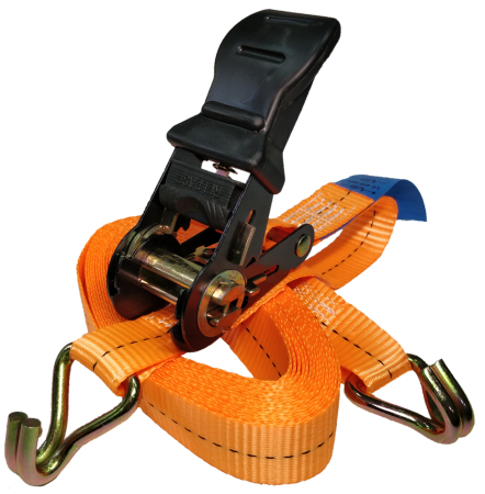 Ремень стяжной UVE, 0,4/0.8 тн, 5 метров, 25мм, оранжевый, ERGO, арт.RS2-25-1000-5-ergo